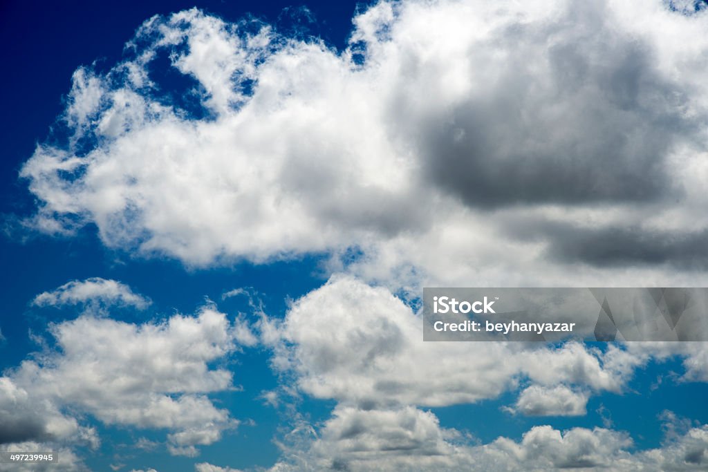 Clouds View Clouds in blue sky. Atmospheric Mood Stock Photo