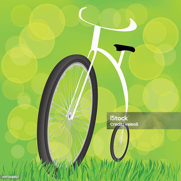 Retrostyled Bicycle Stock Illustration - Download Image Now - Agricultural Field, Ancient, Art Product