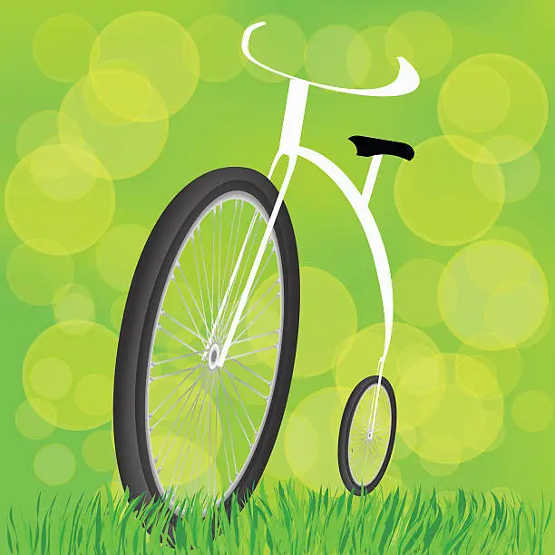 Vector illustration of Retro-styled bicycle