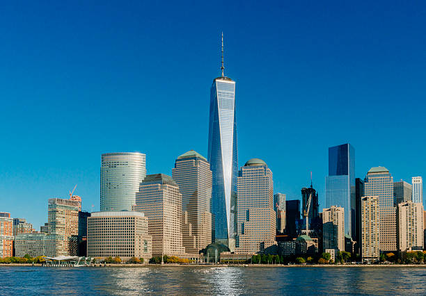 istock Iconic NYC Skyline View with Landmark Freedom Tower USA 497250038