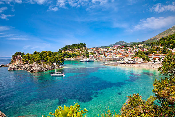 Beautiful panoramic view of Parga, Greece.