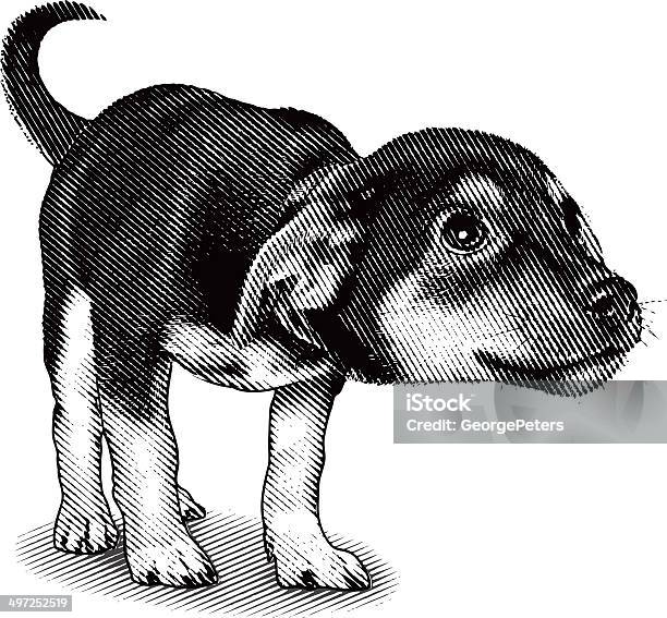 Carino Curiosi Cucciolo - Immagini vettoriali stock e altre immagini di Cagnolino - Cagnolino, Adozione di animali, Amore
