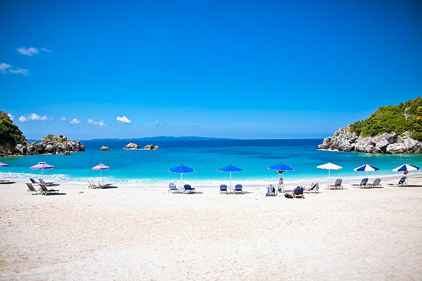 istock Sarakiniko beach near Parga, Greece. 497253148