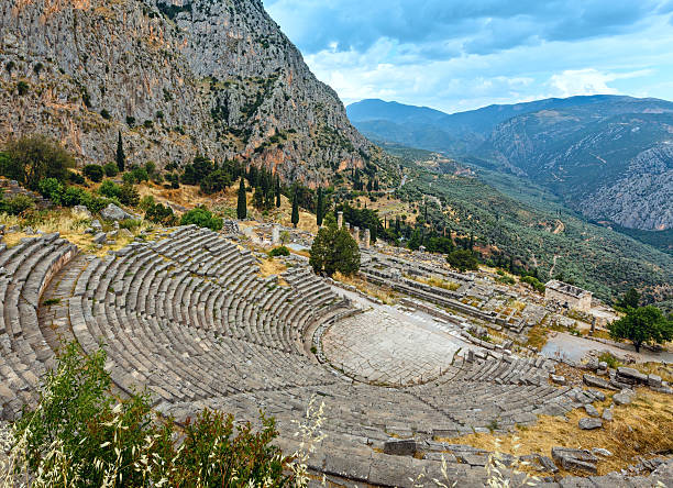 istock Excavations of the ancient Delphi city (Greece) 497254294