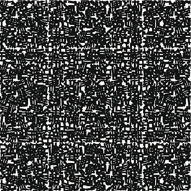 Vector illustration of abstract black and white pattern background