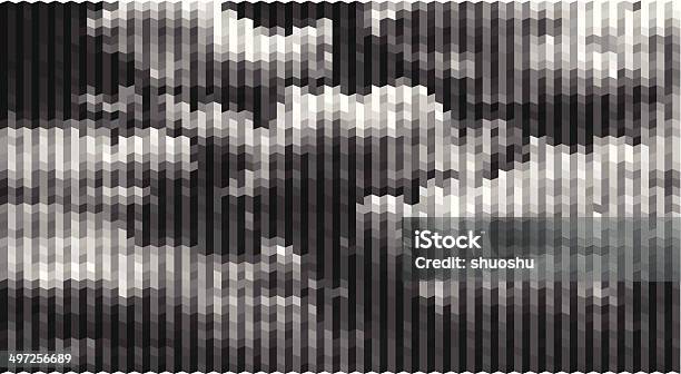 Abstract Black And White Stripe Cloudy Pattern Background Stock Illustration - Download Image Now