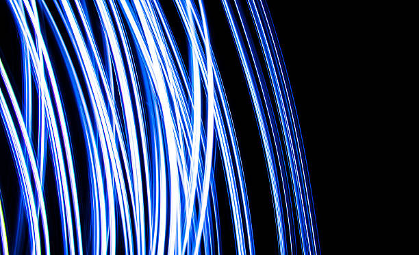 istock Midnight Neon Dreams Black Background Neon Light Abstract Art Screensaver 497256856