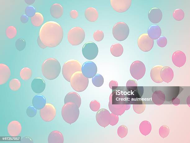 Ballons Stockfoto und mehr Bilder von Allgemein beschreibende Begriffe - Allgemein beschreibende Begriffe, Bildhintergrund, Bunt - Farbton