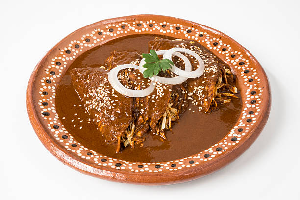 Real Mexican Enchiladas stock photo