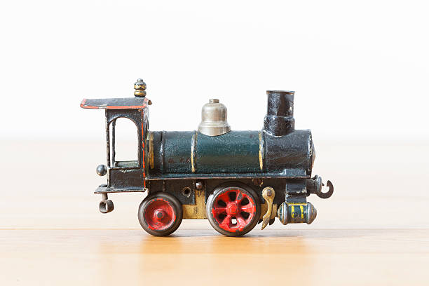 istock Tin toy historic locomotive 497259058