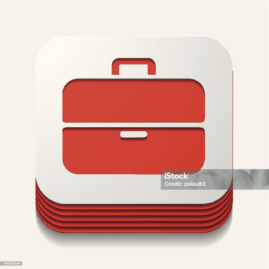 square button: portfolio Angle stock vector