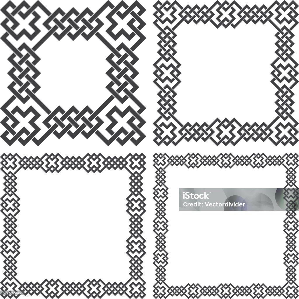 Rectangle Frame Pattern Design Set Of Square Frames Rectangular Patterns Stock Illustration - Download ...