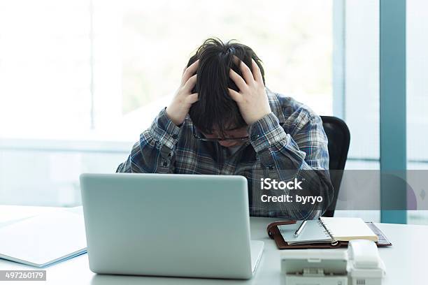 The Businessman Who Is Troubled Stock Photo - Download Image Now - Adult, Adults Only, Business