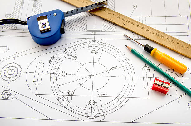 istock abstract industry project drawing with pen and roulette 497260914