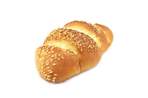 istock Bread topping with garlic and white sesame 497260972