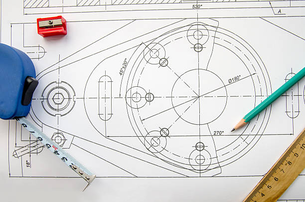 istock abstract industry project drawing with pen and roulette 497261358