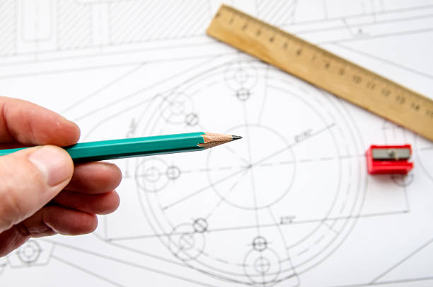 istock abstract industry project drawing with pen and roulette 497261442