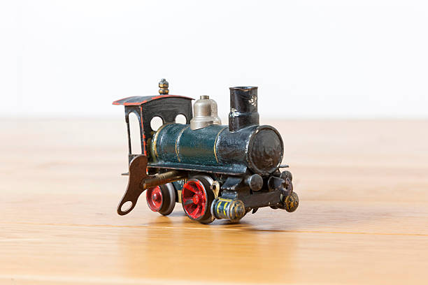 istock Tin-toy historic locomotive 497263358