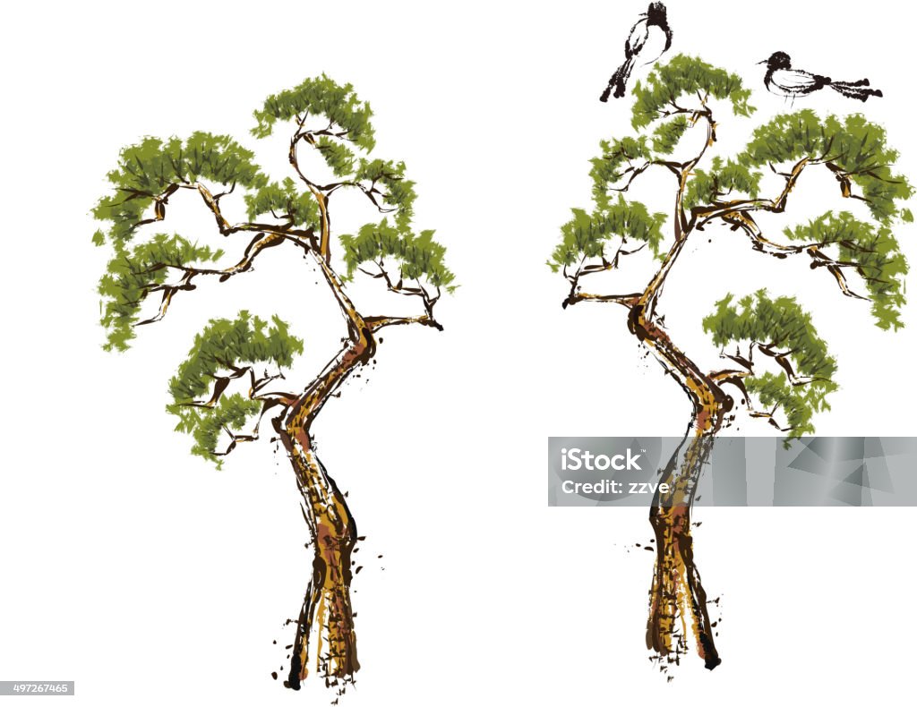 木の眺め - イラストレーションのロイヤリティフリーベクトルアート