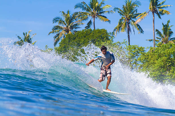 istock Surfing a Wave. Bali Island. Indonesia. 497268241