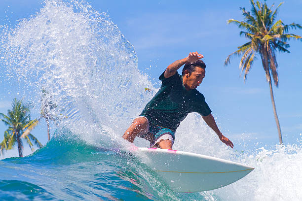 istock Surfing a Wave. Bali Island. Indonesia. 497268253