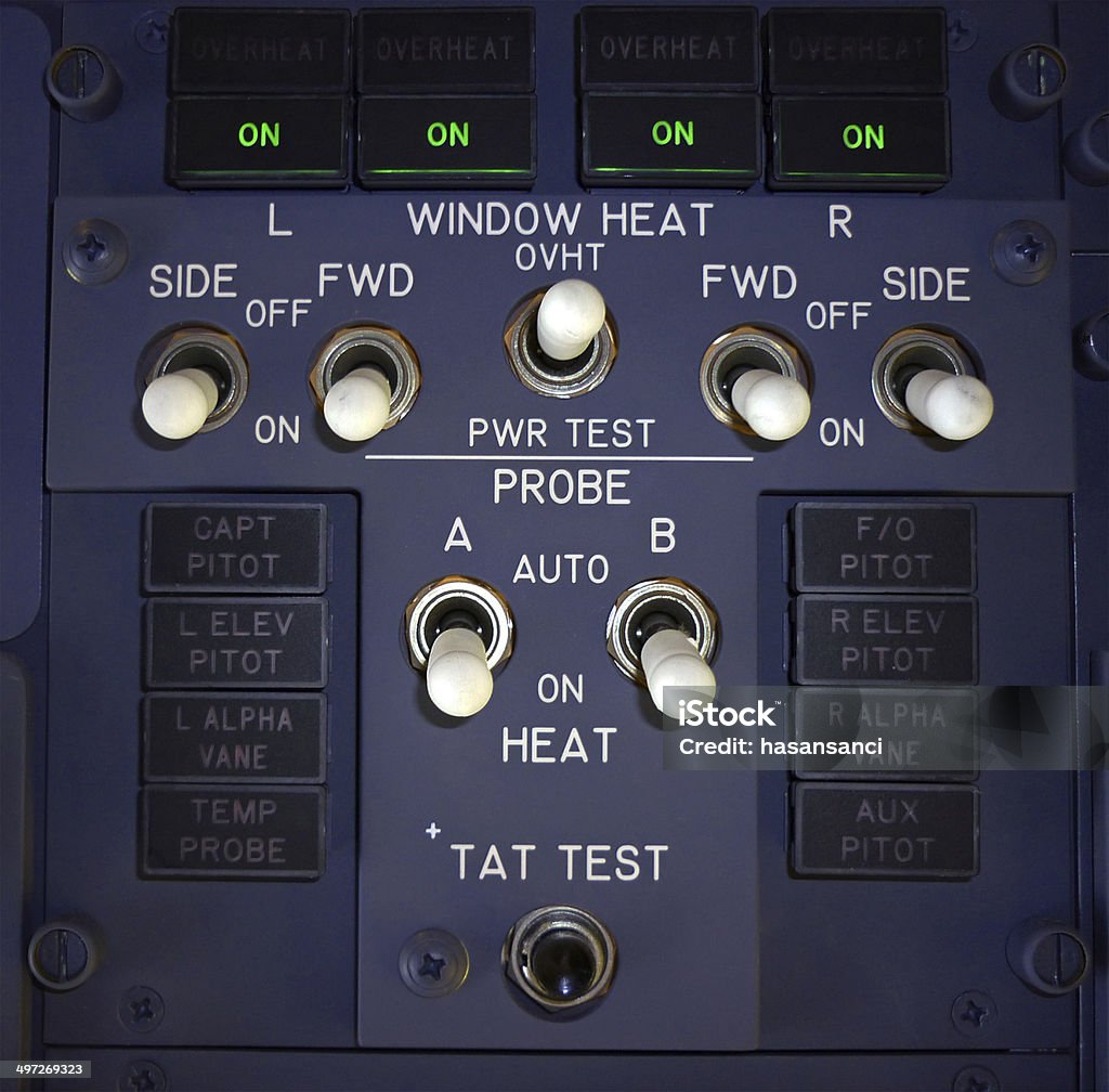 Ventana de calor y Sonda de calor para montaje en Panel - Foto de stock de Aviación general libre de derechos