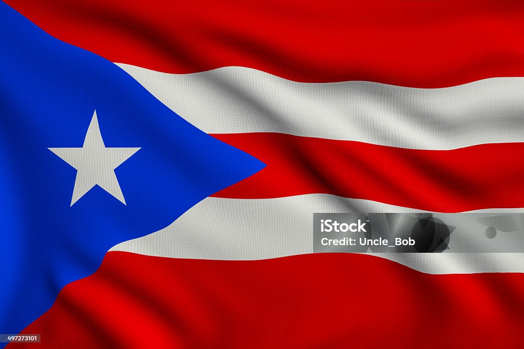 Bandeira de Porto Rico - Foto de stock de Atividade royalty-free