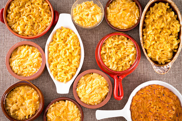 istock Conceptual above view of cheese macaroni served 497273995