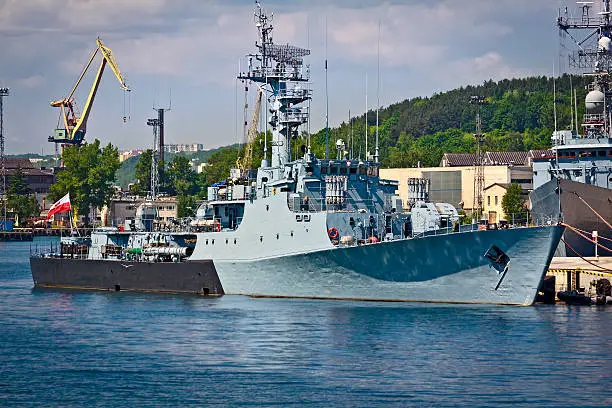 Photo of Polish warship ORP Kaszub