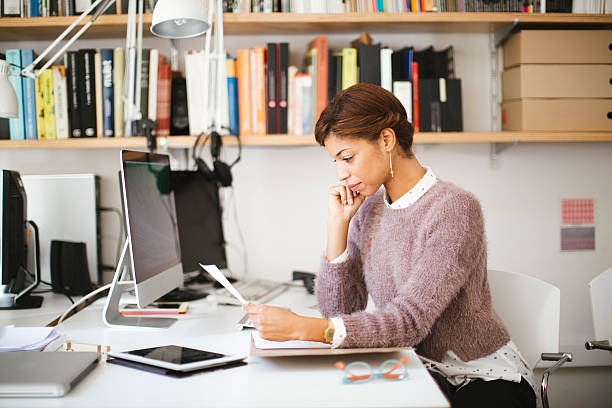 istock Business woman working in small  office, Barcelona. 497274202