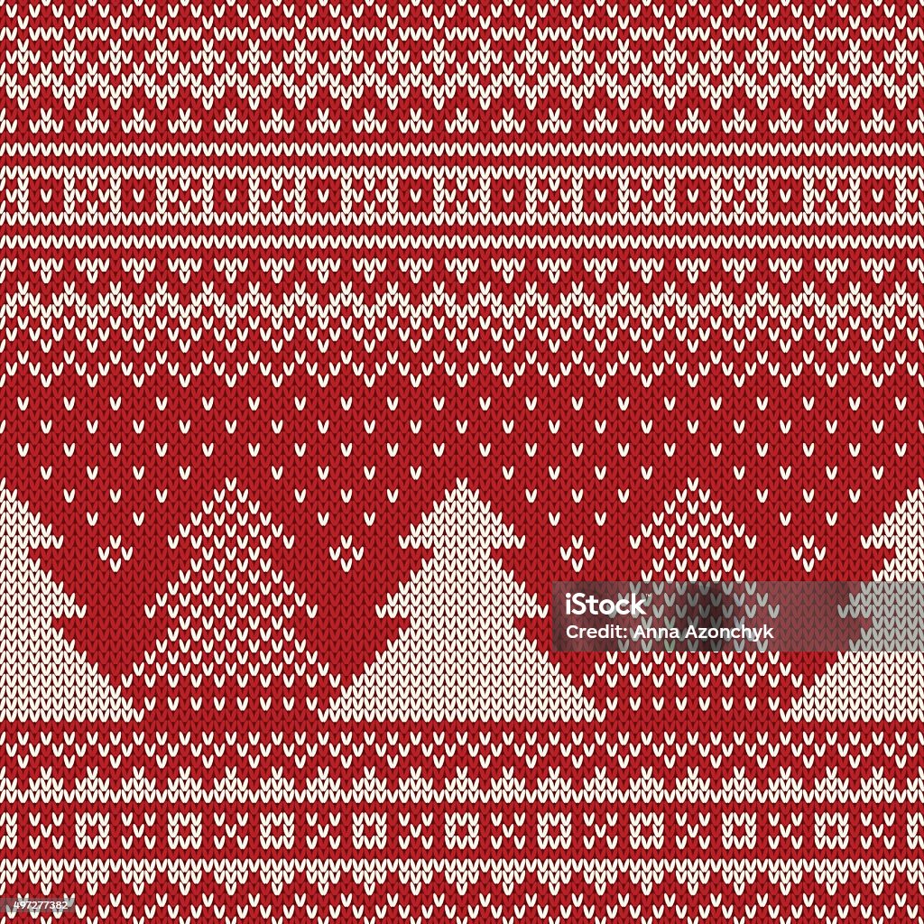 Christmas Sweater Design. Seamless Knitted Pattern Seamless Pattern on the Wool Knitted Texture. EPS available 2015 stock vector