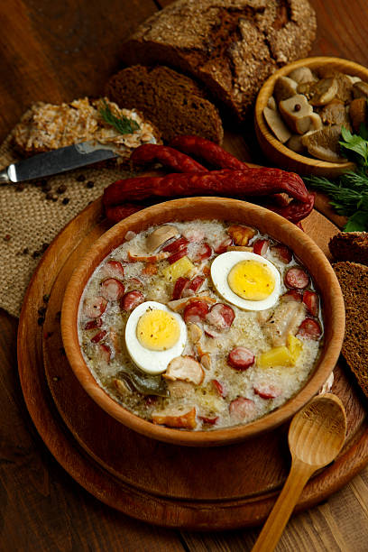 istock Traditional polish Easter soup Zurek 497277398