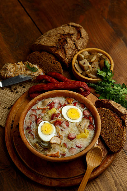 istock Traditional polish Easter soup Zurek 497277442