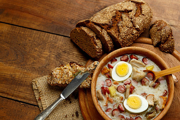 istock Traditional polish Easter soup Zurek 497277494