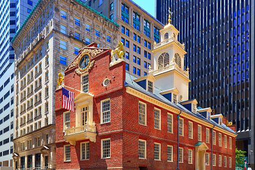 Boston Old State House buiding in Massachusetts  USA