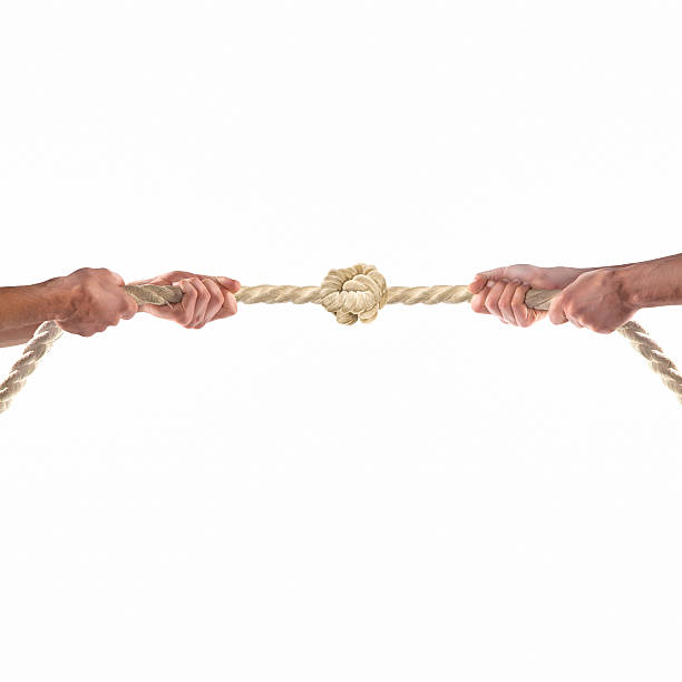 Hands of people pulling the rope on white background. Hands of people pulling the rope on white background. Competition concept nub stock pictures, royalty-free photos & images