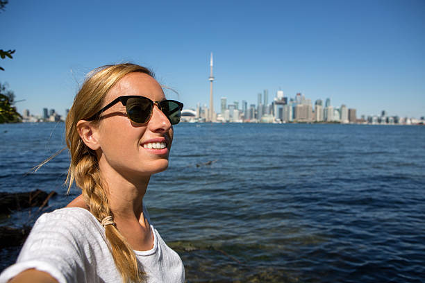 istock Tourist in Toronto taking personal perspective selfie portrait 497279808