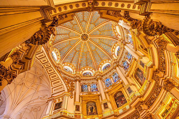 istock Basilica Dome Stained Glass Cathedral Andalusia Granada Spain 497279823