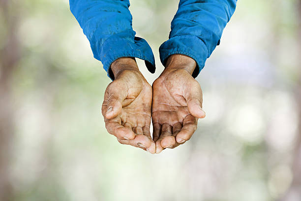istock hands of old man asia . with clipping path 497279912