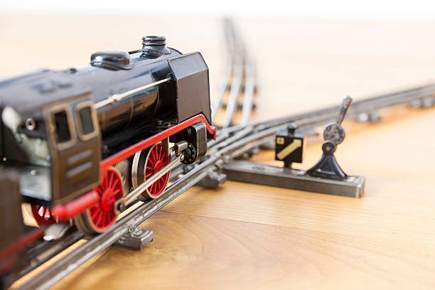 istock Tin-toy historic locomotive 497280544