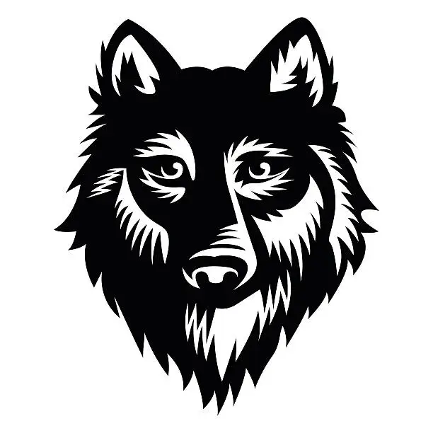 Vector illustration of Wolf vector Illustration - VECTOR