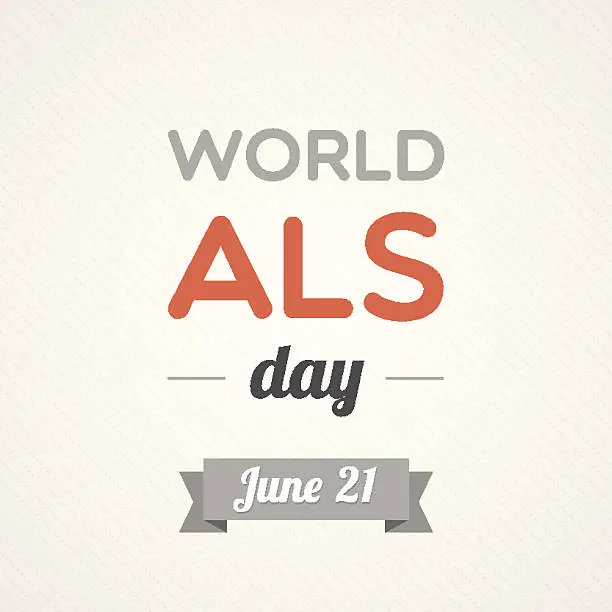 Vector illustration of World ALS day