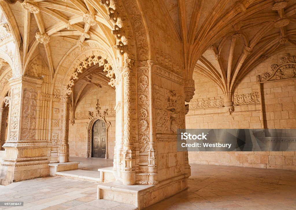 Das Kloster Mosteiro dos Jerónimos - Lizenzfrei Architektur Stock-Foto