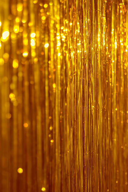 istock Golden Christmas tinsel background 497281834