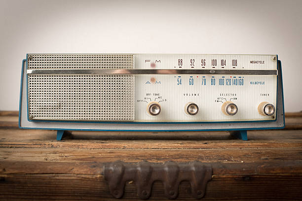 istock Vintage Mid Century Modern Radio, Retro Communication Electronics 497282028