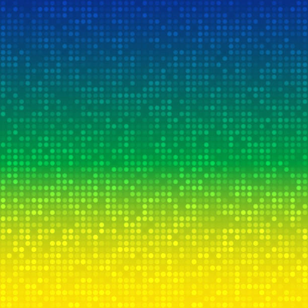 tło abstrakcyjne z brazylia flaga kolory - yellow blue image computer graphic stock illustrations