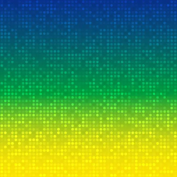 Vector illustration of Abstract Background using Brazil flag colors
