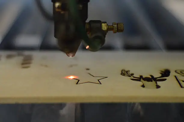Photo of Laser cutting machine