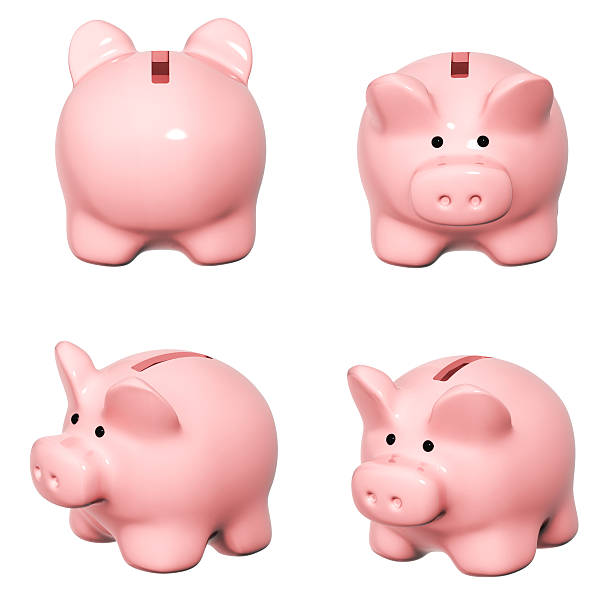 istock Set of piggy banks from different angles 497283380