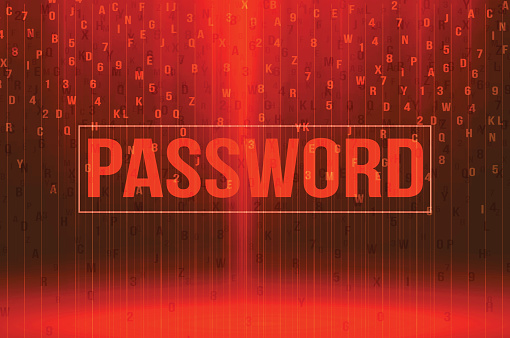 Create Password Background Image Red Password Background Security Concept Vector Illustration Stock ...